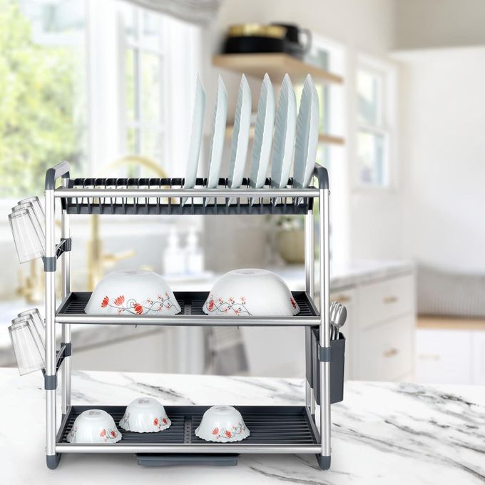 منظم تنشيف الصحون بثلاث طبقات - الصورة 3